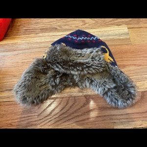 Hanna Andersson Sweaterknit Furry Trapper Hat